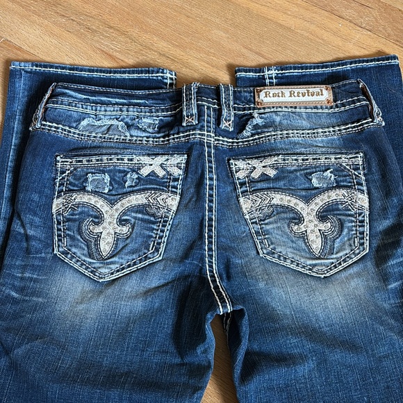 Rock Revival Blue Denim Jeans - Picture 3 of 3